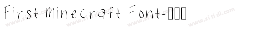 First Minecraft Font字体转换